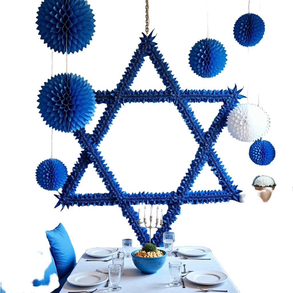 Hanukkah Celebration Table Setup